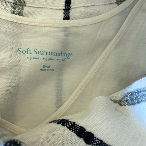 NWOT Soft Surroundings Black & White Coco De Mer Dress - Picture 7 of 10